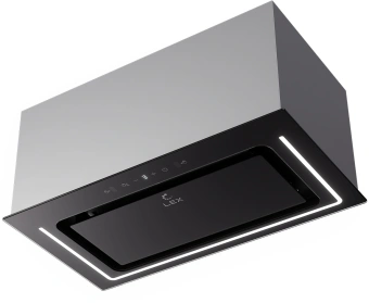Вытяжка встраиваемая Lex Nova 600 Inverter BL черный управление: сенсорное (1 мотор) - купить недорого с доставкой в интернет-магазине