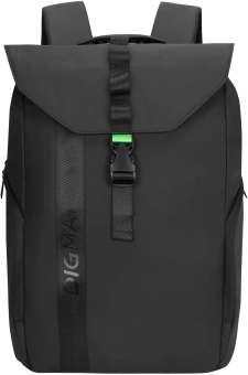 Рюкзак для ноутбука 15.6" Digma Lifestyle L1 черный полиэстер (DGBP15L1BK) - купить недорого с доставкой в интернет-магазине