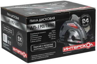 Циркулярная пила (дисковая) Интерскол 681.0.0.00 1600Вт (ручная) D диска.:190мм - купить недорого с доставкой в интернет-магазине