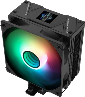 Устройство охлаждения(кулер) Thermalright Assassin Spirit 120 Vision ARGB Soc-AM5/AM4/1200/1700/1851 черный 4-pin 25.6dB Al+Cu LCD Ret (AS120-VISION-BL-ARGB) - купить недорого с доставкой в интернет-магазине