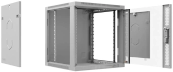 Шкаф коммутационный Cabeus (SH-05F-12U60/45-R) настенный 12U 600x450мм пер.дв.стекл 50кг серый 390мм IP20 сталь - купить недорого с доставкой в интернет-магазине