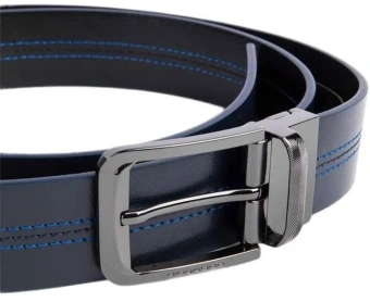 Ремень мужской Piquadro Blue Square CU6742B2/BLUN 125х3.5см синий/черный натур.кожа - купить недорого с доставкой в интернет-магазине