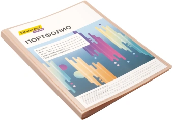 Папка-портфолио с 40 прозр.вклад. Silwerhof Create SCR-P40CR A4 пластик 0.7мм карм.на лиц.стор. кремовый - купить недорого с доставкой в интернет-магазине