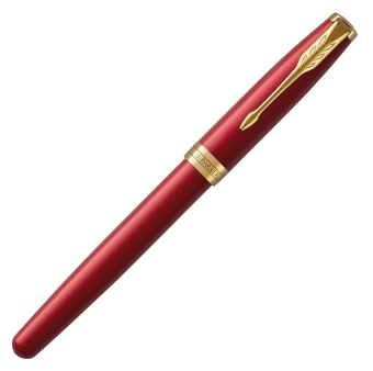 Ручка роллер Parker Sonnet Core T539 (CW1931475) LaqRed GT F черн. черн. подар.кор. сменный стержень 1стерж. кругл. 1цв. - купить недорого с доставкой в интернет-магазине
