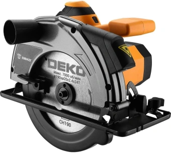 Циркулярная пила (дисковая) Deko CSDK-1600 1600Вт (ручная) D диска.:190мм (085-1151) - купить недорого с доставкой в интернет-магазине