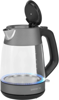 Чайник электрический Polaris PWK 1760CGL 1.7л. 2150Вт серый/черный корпус: стекло/металл - купить недорого с доставкой в интернет-магазине
