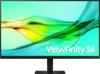 Монитор Samsung 32" ViewFinity S6 S32D604UAIXCI черный IPS LED 5ms 16:9 HDMI матовая HAS Piv 1000:1 350cd 178гр/178гр 2560x1440 100Hz DP 2K USB 7.2кг - купить недорого с доставкой в интернет-магазине