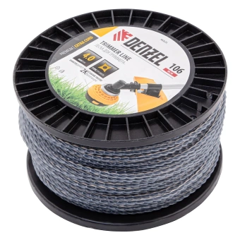 Леска для садовых триммеров Denzel 96826 d=4мм L=106м - купить недорого с доставкой в интернет-магазине