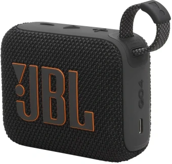 Колонка порт. JBL GO 4 черный/оранжевый 4.2W 1.0 BT 850mAh - купить недорого с доставкой в интернет-магазине