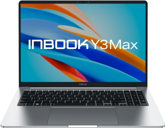 Ноутбук Infinix Inbook Y3 Max YL613 Core i5 1235U 16Gb SSD512Gb Intel UHD Graphics 16" IPS FHD (1920x1080) noOS silver WiFi BT Cam (71008301570) - купить недорого с доставкой в интернет-магазине
