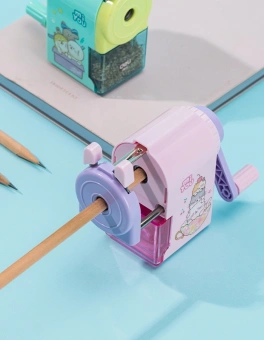 Точилка для карандашей механическая Deli E0641 miYou 1 отверстие пластик ассорти - купить недорого с доставкой в интернет-магазине