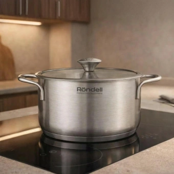 Кастрюля Rondell Modern RDS-1747 2.8л. d=20см (с крышкой) стальной - купить недорого с доставкой в интернет-магазине