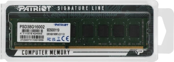 Память DDR3 8GB 1600MHz Patriot PSD38G16002 Signature Line RTL PC3-12800 CL11 DIMM 240-pin 1.5В dual rank Ret - купить недорого с доставкой в интернет-магазине