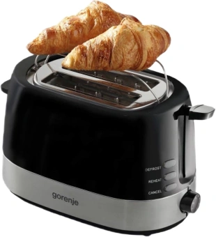 Тостер Gorenje T850BK 850Вт черный/серебристый - купить недорого с доставкой в интернет-магазине