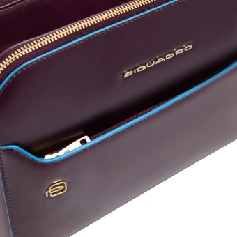 Сумка кросс-боди женская Piquadro Blue Square BD7149B2/BO фиолетовая натур.кожа - купить недорого с доставкой в интернет-магазине