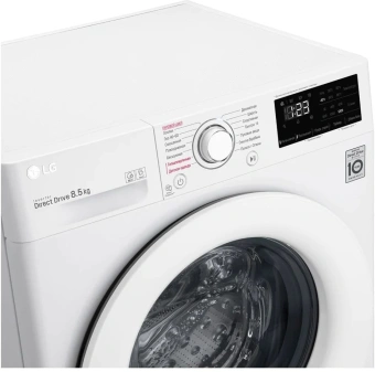 Стиральная машина LG F2V3GS3W класс: A загр.фронтальная макс.:8.5кг белый инвертор - купить недорого с доставкой в интернет-магазине