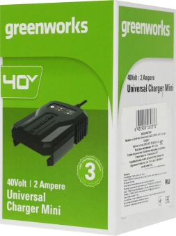 Зарядное устройство Greenworks G40UCM2M (2946507) - купить недорого с доставкой в интернет-магазине
