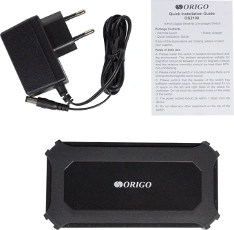 Коммутатор Origo OS2108 OS2108/A1A (L2) 8x1Гбит/с неуправляемый - купить недорого с доставкой в интернет-магазине