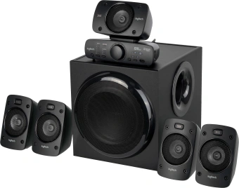 Колонки Logitech Z906 5.1 черный 1000Вт - купить недорого с доставкой в интернет-магазине