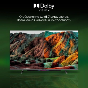 Телевизор QLED Digma Pro 55" QLED 55L Google TV Frameless черный/серебристый 4K Ultra HD 120Hz HSR DVB-T DVB-T2 DVB-C DVB-S DVB-S2 USB WiFi Smart TV - купить недорого с доставкой в интернет-магазине