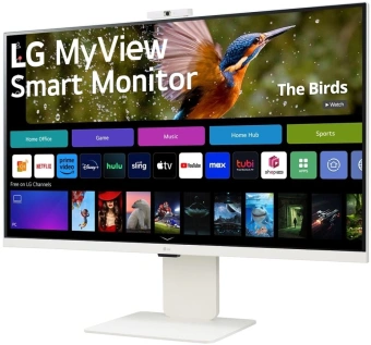 Монитор LG 31.5" MyView 32SR85U-W белый IPS LED 16:9 HDMI M/M Cam матовая HAS 400cd 178гр/178гр 3840x2160 60Hz 4K USB 7.7кг - купить недорого с доставкой в интернет-магазине