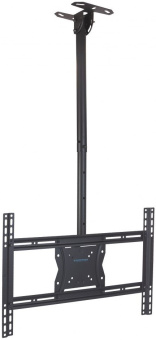 Кронштейн для телевизора Kromax COBRA-4 черный 15"-75" макс.65кг потолочный поворот и наклон - купить недорого с доставкой в интернет-магазине