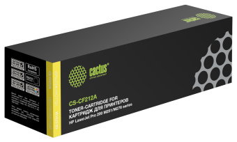 Картридж лазерный Cactus CS-CF212A CF212A желтый (1800стр.) для HP LJ Pro 200 M251/M276 - купить недорого с доставкой в интернет-магазине