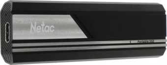 Накопитель SSD Netac USB-C 1TB NT01ZX10-001T-32BK ZX10 черный - купить недорого с доставкой в интернет-магазине