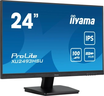 Монитор Iiyama 23.8" ProLite XU2493HSU-B7 черный IPS LED 16:9 HDMI M/M матовая 300cd 178гр/178гр 1920x1080 100Hz DP FHD USB 3кг - купить недорого с доставкой в интернет-магазине