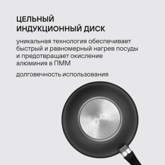 Сковорода ВОК (WOK) Rondell Escurion Grey RDA-1123 круглая 28см покрытие: TriTitan ручка несъемная (с крышкой) серый - купить недорого с доставкой в интернет-магазине