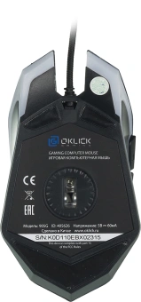 Мышь Оклик 905G INVASION черный оптическая 3600dpi USB для ноутбука 6but (405626) - купить недорого с доставкой в интернет-магазине