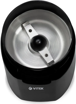 Кофемолка Vitek VT-7124 BK 150Вт сист.помол.:ротац.нож вместим.:60гр черный - купить недорого с доставкой в интернет-магазине