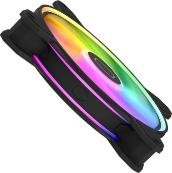 Вентилятор для корпуса Cooler Master MasterFan MF140 Halo2 ARGB 140х140x25 черный 4-pin 27дБ (MFL-B4DN-16NP2-R2) Ret - купить недорого с доставкой в интернет-магазине