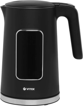 Чайник электрический Vitek VT-1162 1.7л. 2200Вт черный корпус: металл/пластик - купить недорого с доставкой в интернет-магазине
