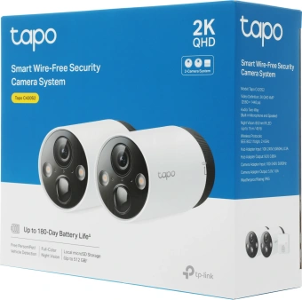 Камера видеонаблюдения IP TP-Link Tapo C420S2 Wi-Fi 3.18-3.18мм корп.:белый/черный - купить недорого с доставкой в интернет-магазине