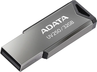 Флеш Диск A-Data 32GB UV250 AUV250-32G-RBK USB2.0 серебристый - купить недорого с доставкой в интернет-магазине