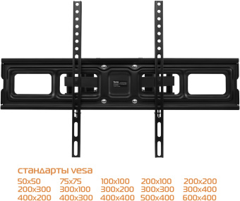 Кронштейн для телевизора Buro MF3 черный 32"-70" макс.40кг настенный поворотно-выдвижной и наклонный - купить недорого с доставкой в интернет-магазине