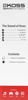 Наушники накладные Koss Sporta Pro 1.2м черный проводные оголовье (17101034) - купить недорого с доставкой в интернет-магазине