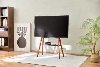 Подставка для телевизора Cactus CS-ST3645BKWN черный/орех 43"-65" макс.40кг напольный - купить недорого с доставкой в интернет-магазине