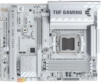 Материнская плата Asus TUF GAMING B850-PRO WIFI7 W NEO Socket AM5 AMD B850 4xDDR5 ATX AC`97 8ch(7.1) 2.5Gg RAID+HDMI+DP - купить недорого с доставкой в интернет-магазине