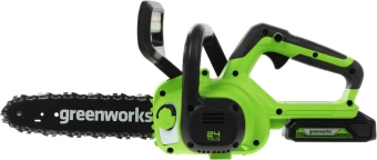 Цепная пила Greenworks G24CS25K2 аккум. дл.шины:10" (25cm) 1аккум. 2Ач ЗУ (2007707UA) - купить недорого с доставкой в интернет-магазине