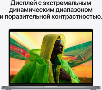 Ноутбук Apple MacBook Pro A2485 M1 Pro 10 core 16Gb SSD512Gb/16 core GPU 16.2" Liquid Retina XDR (3456x2234) Mac OS grey space WiFi BT Cam (MK183RU/A) - купить недорого с доставкой в интернет-магазине