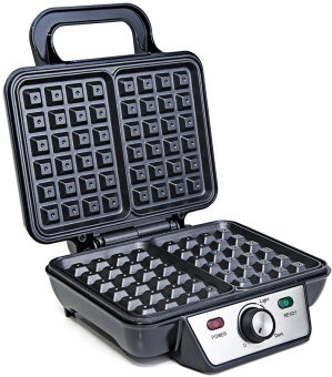 Вафельница Kitfort KT-1620 920Вт серебристый/черный - купить недорого с доставкой в интернет-магазине