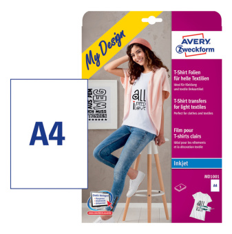 Термотрансфер Avery Zweckform MD1001 A4/5л./белый матовое для струйной печати - купить недорого с доставкой в интернет-магазине