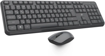 Клавиатура + мышь Оклик S277W клав:серый мышь:серый USB беспроводная Multimedia (2066173) - купить недорого с доставкой в интернет-магазине