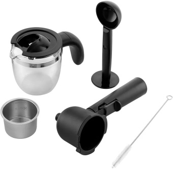 Кофеварка рожковая Kitfort КТ-760-1 800Вт красный/черный - купить недорого с доставкой в интернет-магазине