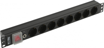 Блок распределения питания Lanmaster TWT-PDU19-10A8P гор.размещ. 8xSchuko базовые 10A - купить недорого с доставкой в интернет-магазине