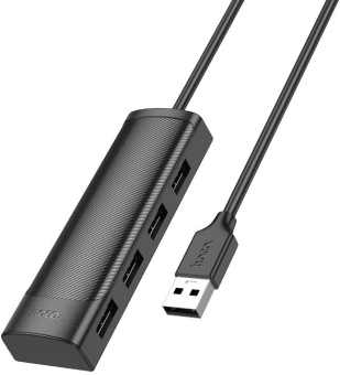 Разветвитель USB Hoco HB41 1.2 4порт. черный - купить недорого с доставкой в интернет-магазине