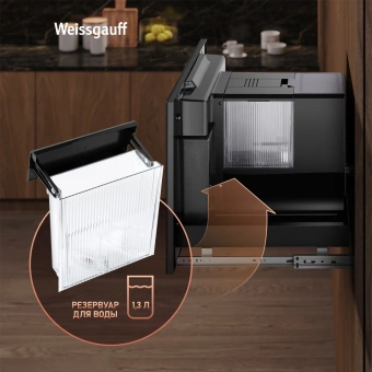 Кофемашина Weissgauff WCMI-576 Touch Cappuccino 1400Вт черный - купить недорого с доставкой в интернет-магазине