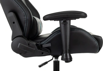 Кресло игровое Knight Outrid Smile черный экокожа с подголов. крестов. пластик - купить недорого с доставкой в интернет-магазине